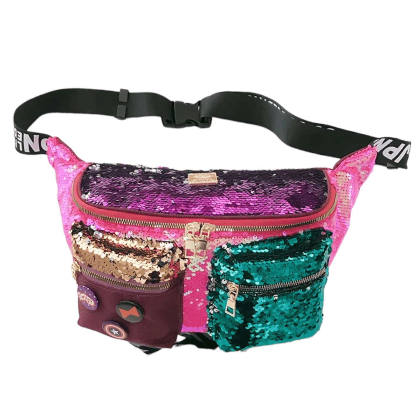 The SmartAss Look Colorquins Crossbody Bag *Pink*